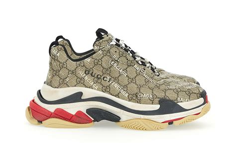 balenciaga and gucci collab shoes